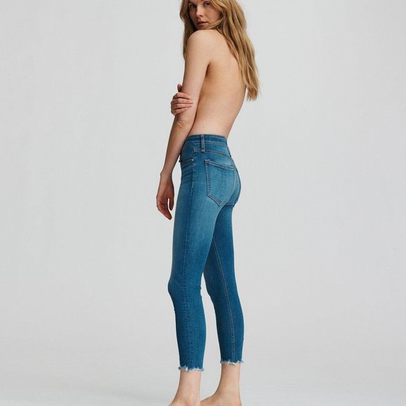 rag & bone New York Cate Mid Rise Ankle Skinny Medium Wash Denim Size 24 - Picture 5 of 16